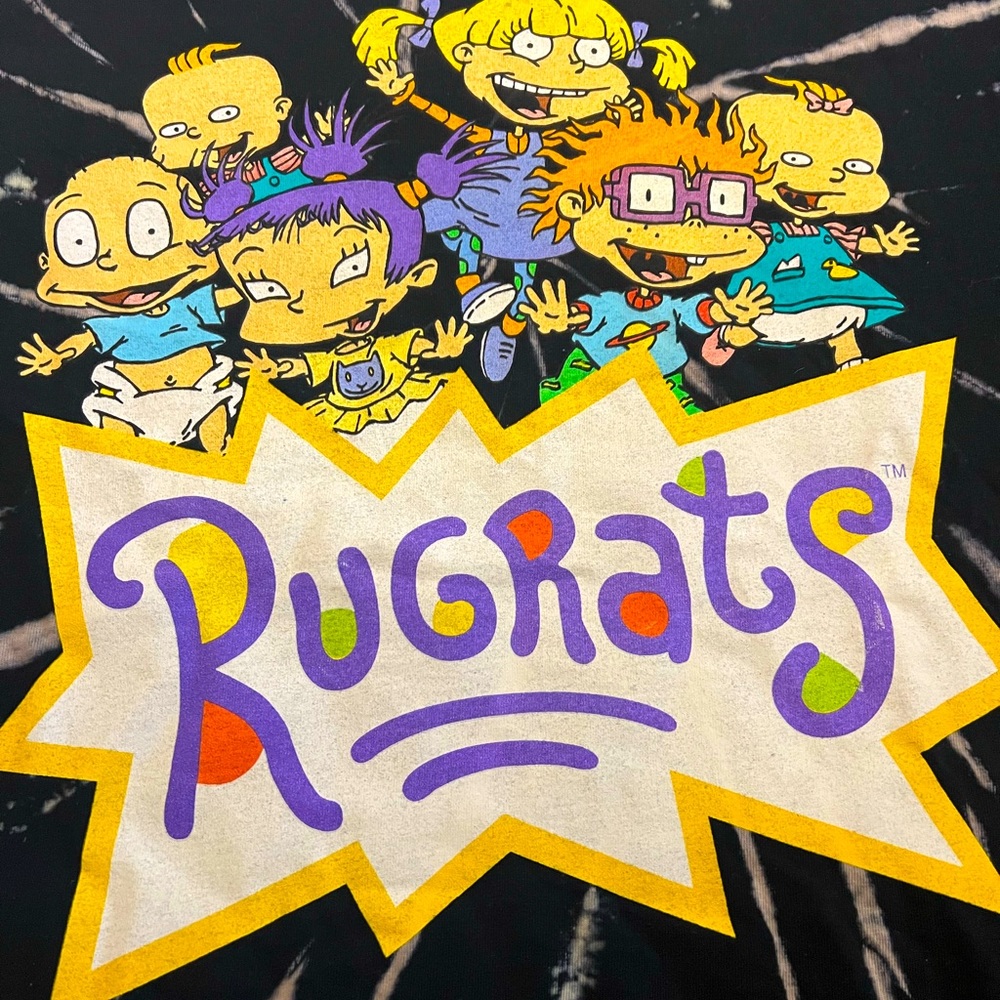 RUGRATS NICKELODEON MEN BLACK AND MULTI COLOR T SHIRT SIZE XL